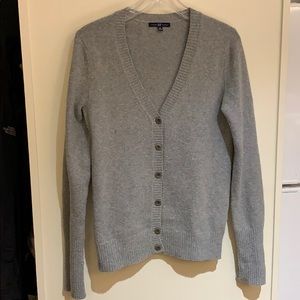 Gap Gray wool sweater cardigan